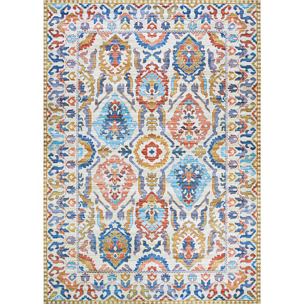 Tribal- Ivory  8' X 10', Area Rug. Picture 1