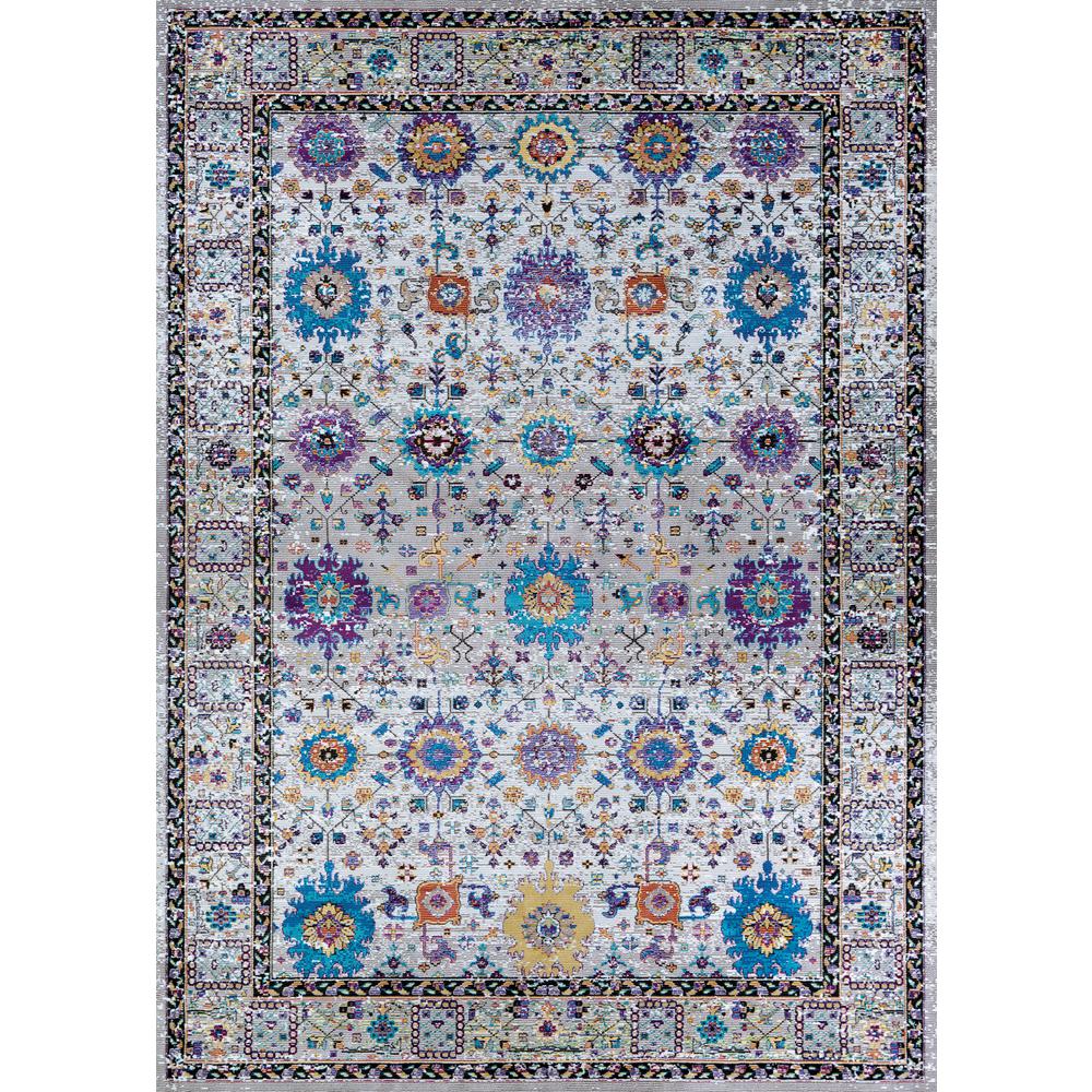 Royale Area Rug, Mocha/Multi ,Runner, 2'3" x 7'6". Picture 1