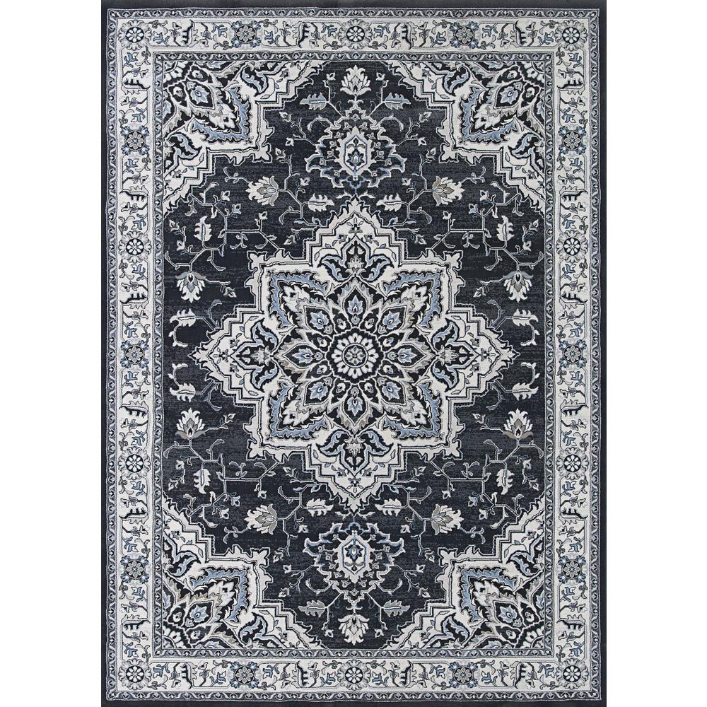 Harish- Charcoal  9'2" X 12'5", Area Rug. Picture 1