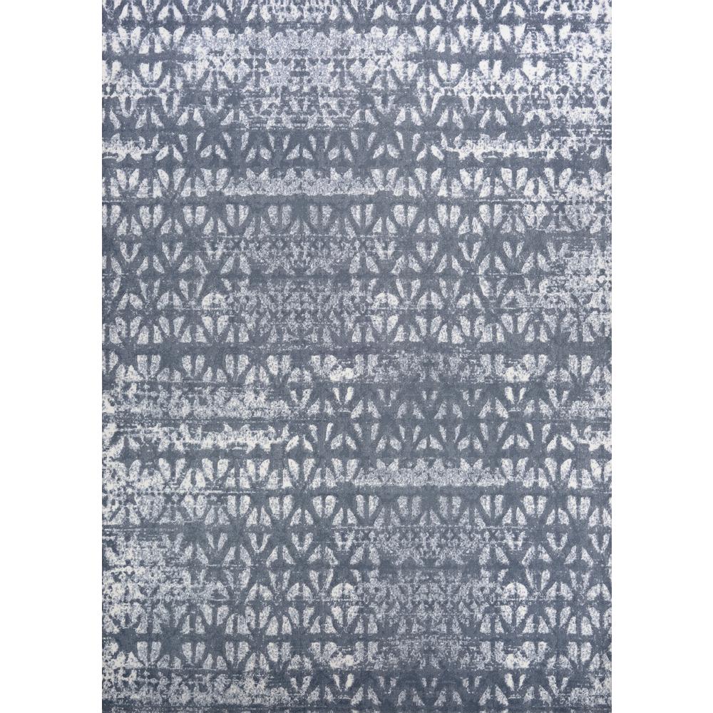 Grisaille- Confederate Grey/Ivory 6'6" X 9'6", Area Rug. Picture 1