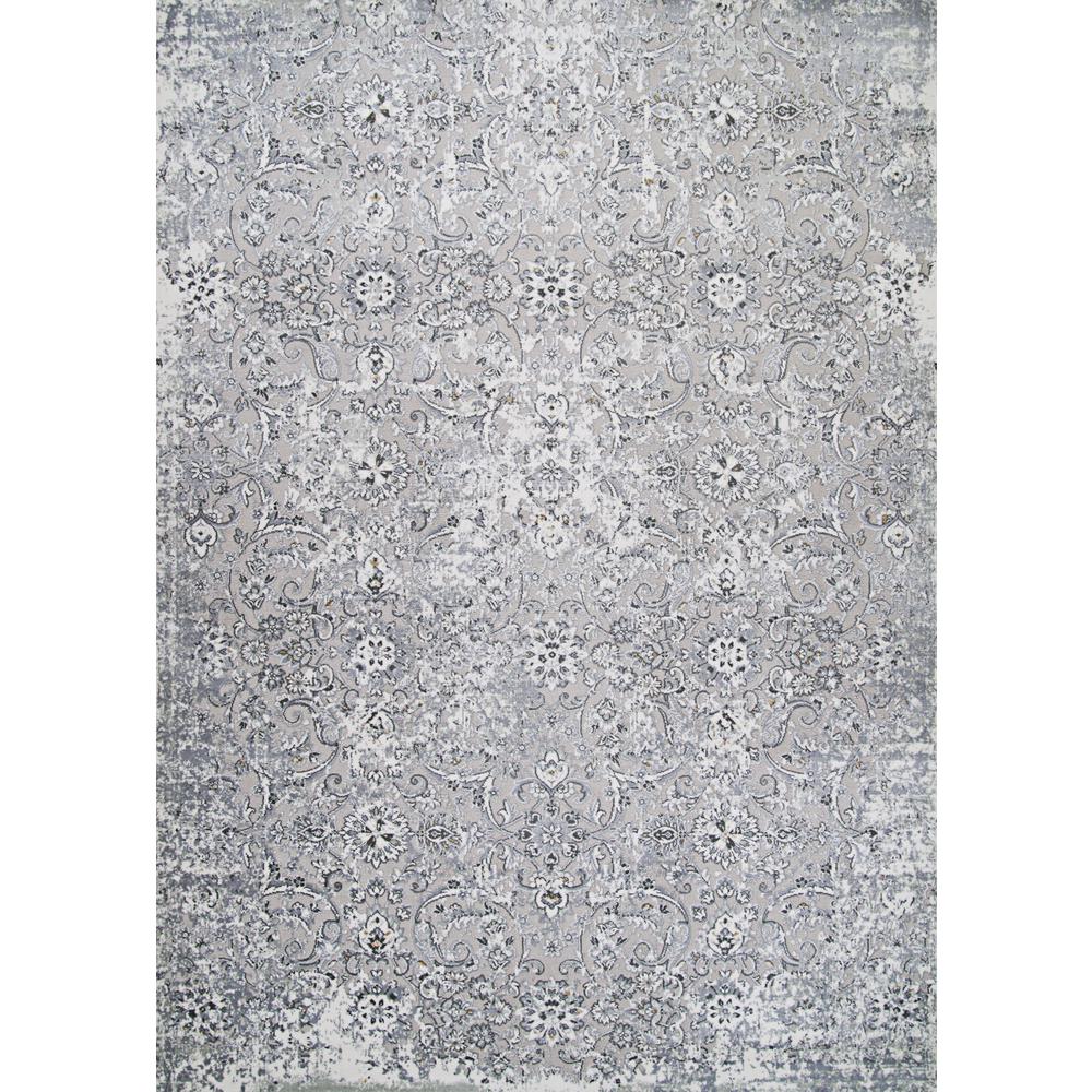 Velveteen- Silver 2'7"X7'10", Area Rug. Picture 1