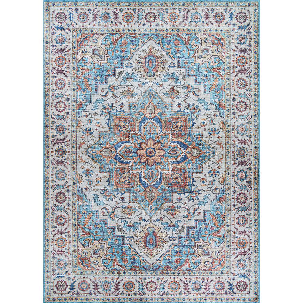 Sarouk- Navy 9' X 12', Area Rug. The main picture.