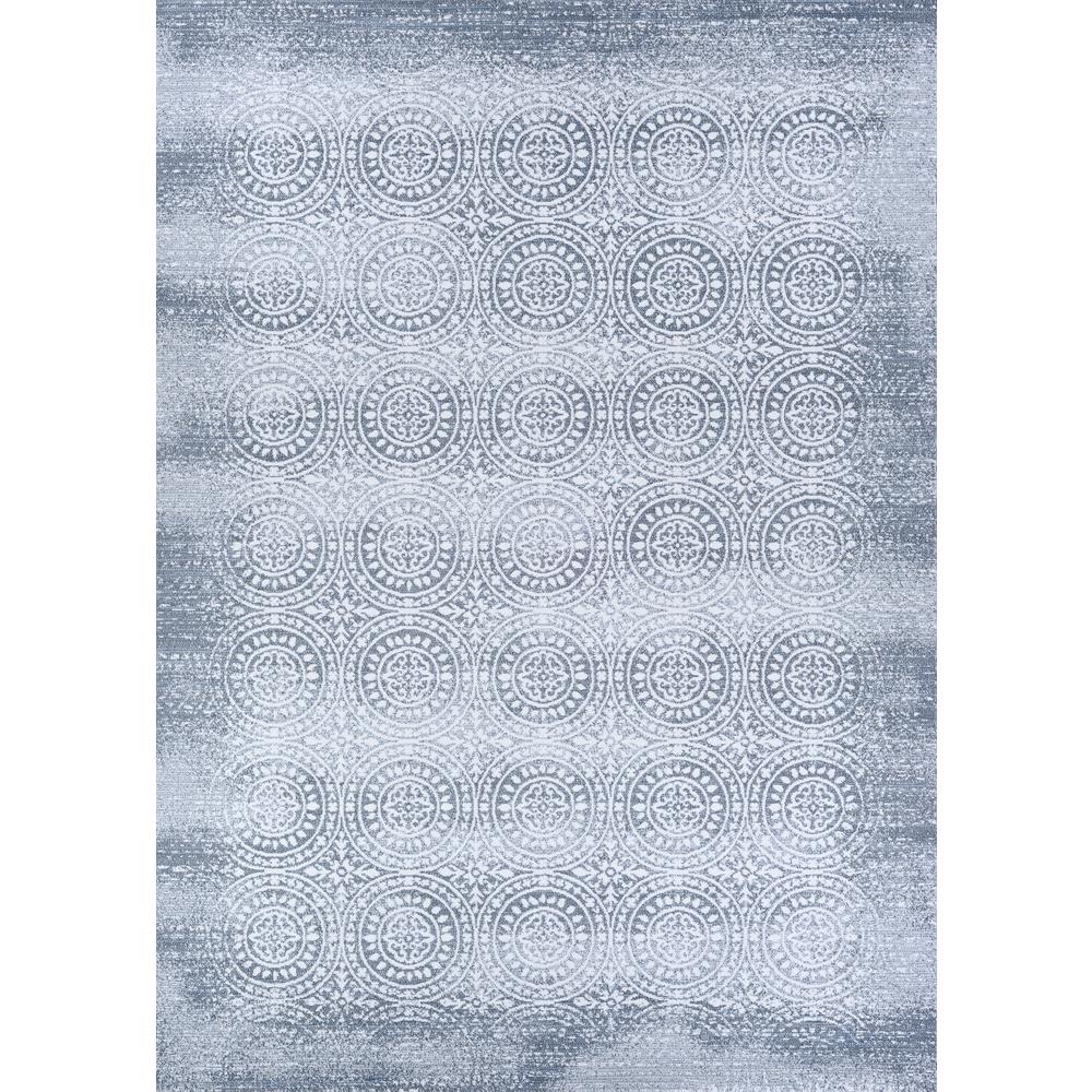 Unison- Slate Blue/Pearl 6'6" X 9'6", Area Rug. Picture 1