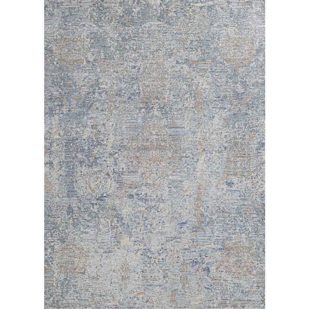 COURISTAN COUTURE  BORDADO 2'2" X 8'11"  LIGHT GREY/MULTI  RUG RUNNER. The main picture.