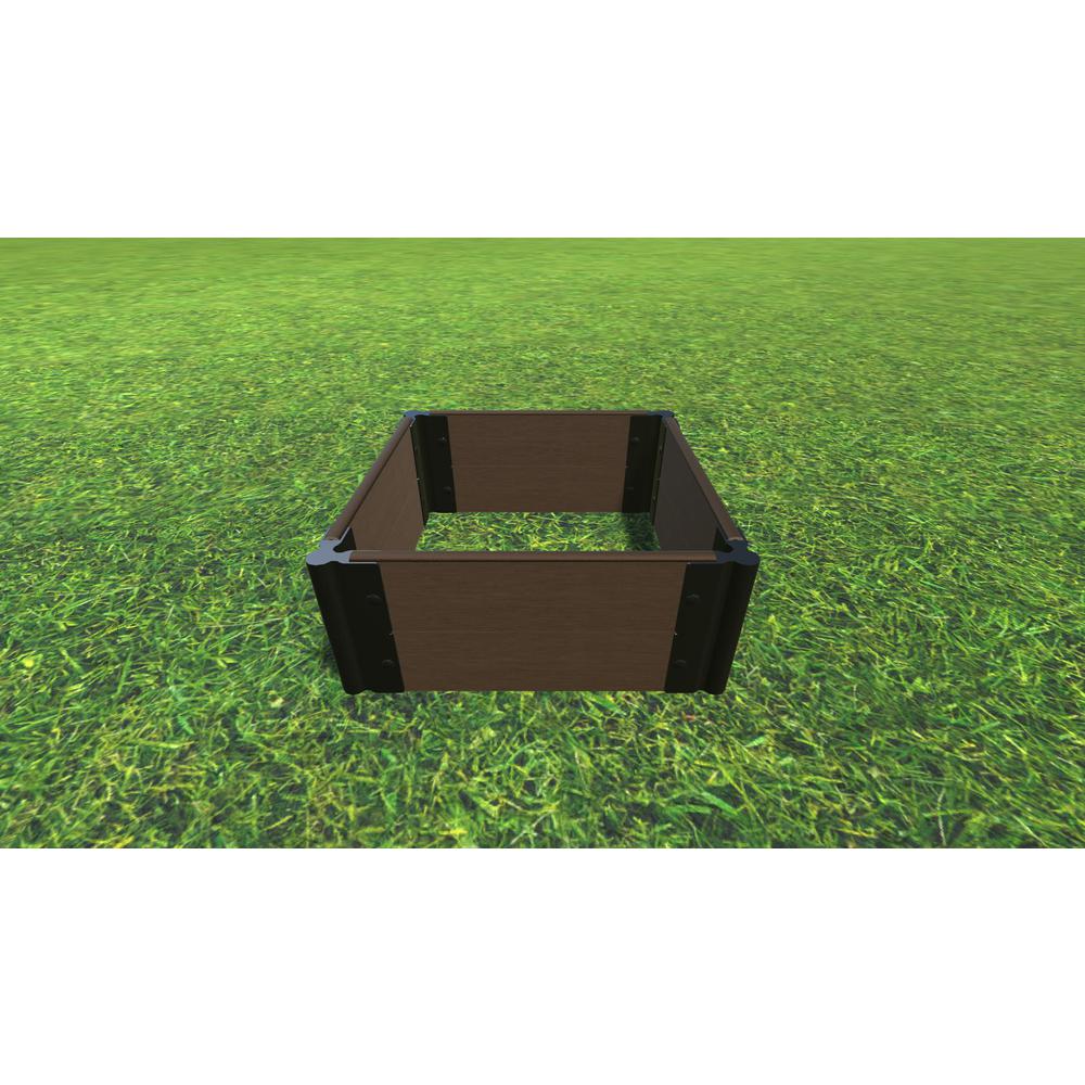 Uptown Brown 2' X 2' X 11" Raised Garden Bed - 1" Profile. Picture 5