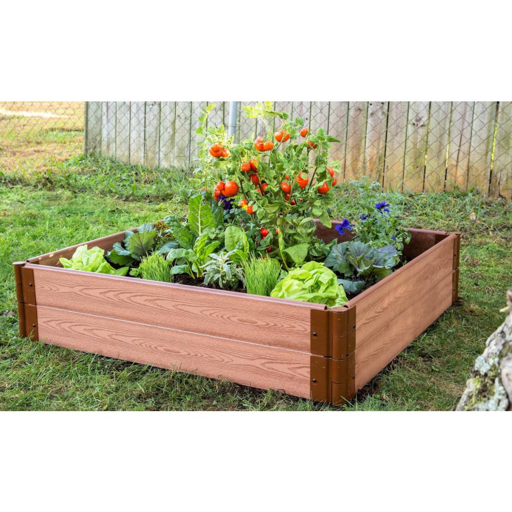 Classic Sienna Raised Garden Bed 4' X 4' X 5.5” – 2” Profile. Picture 3