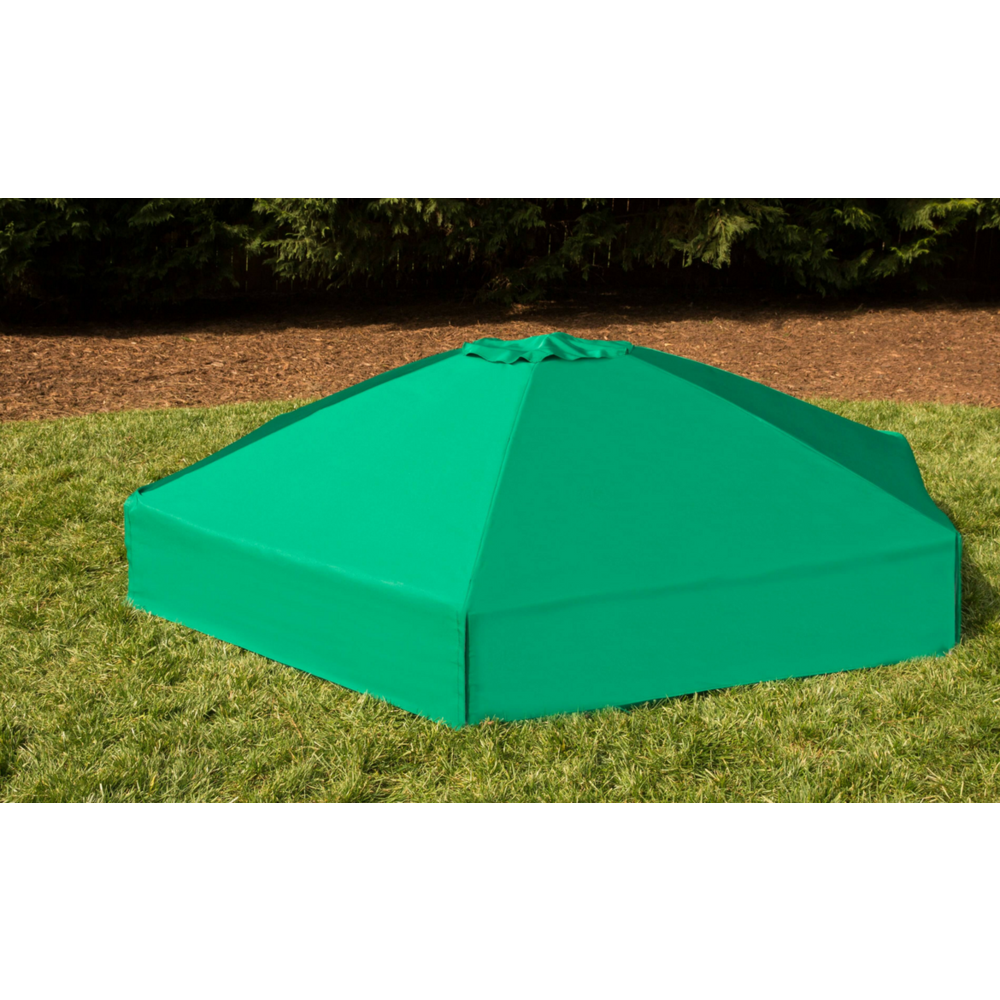 Hexagon Sandbox With Telescoping Canopy/Cover - 2" Profile. Picture 2