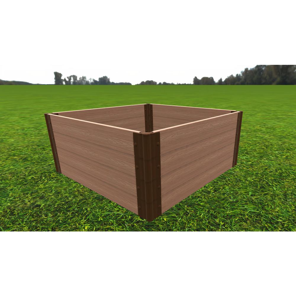 Classic Sienna Raised Garden Bed 4' X 4' X 22” – 1” Profile. Picture 8