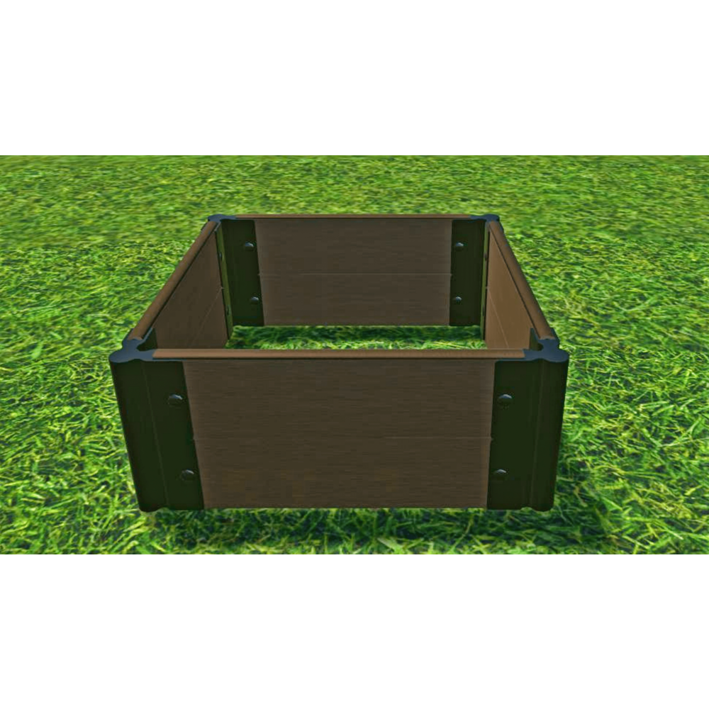 Uptown Brown 2' X 2' X 11" Raised Garden Bed - 1" Profile. Picture 4