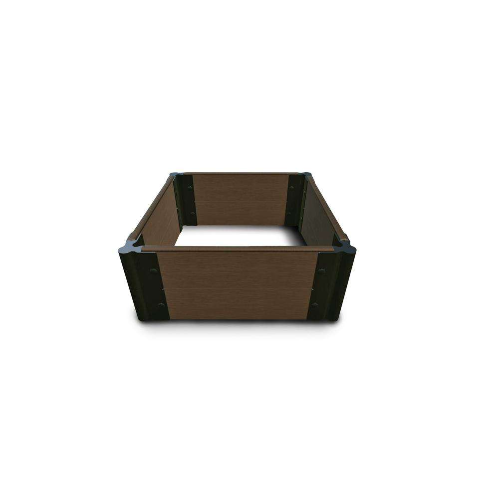 Uptown Brown 2' X 2' X 11" Raised Garden Bed - 1" Profile. Picture 2