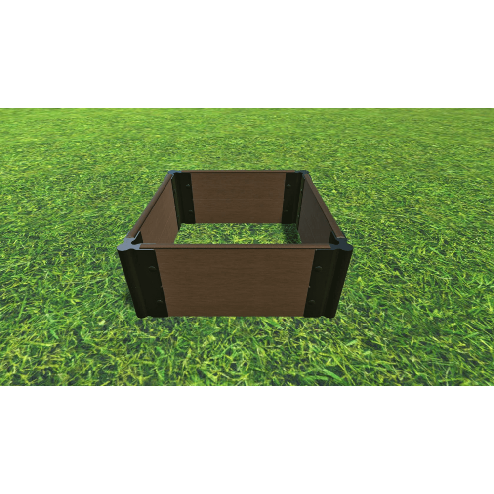 Uptown Brown 2' X 2' X 11" Raised Garden Bed - 1" Profile. Picture 3