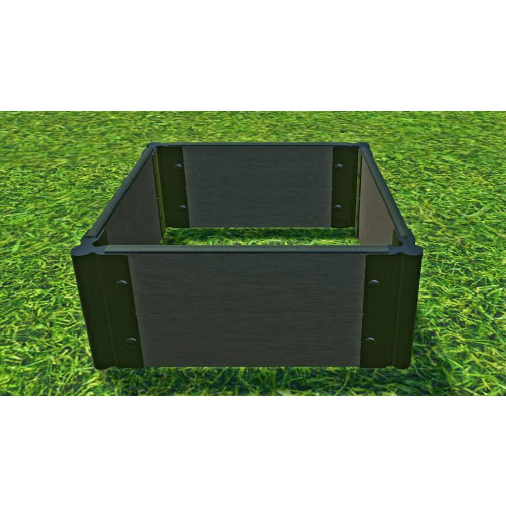 Weathered Wood 2' X 2' X 11" Raised Garden Bed - 1" Profile. Picture 4