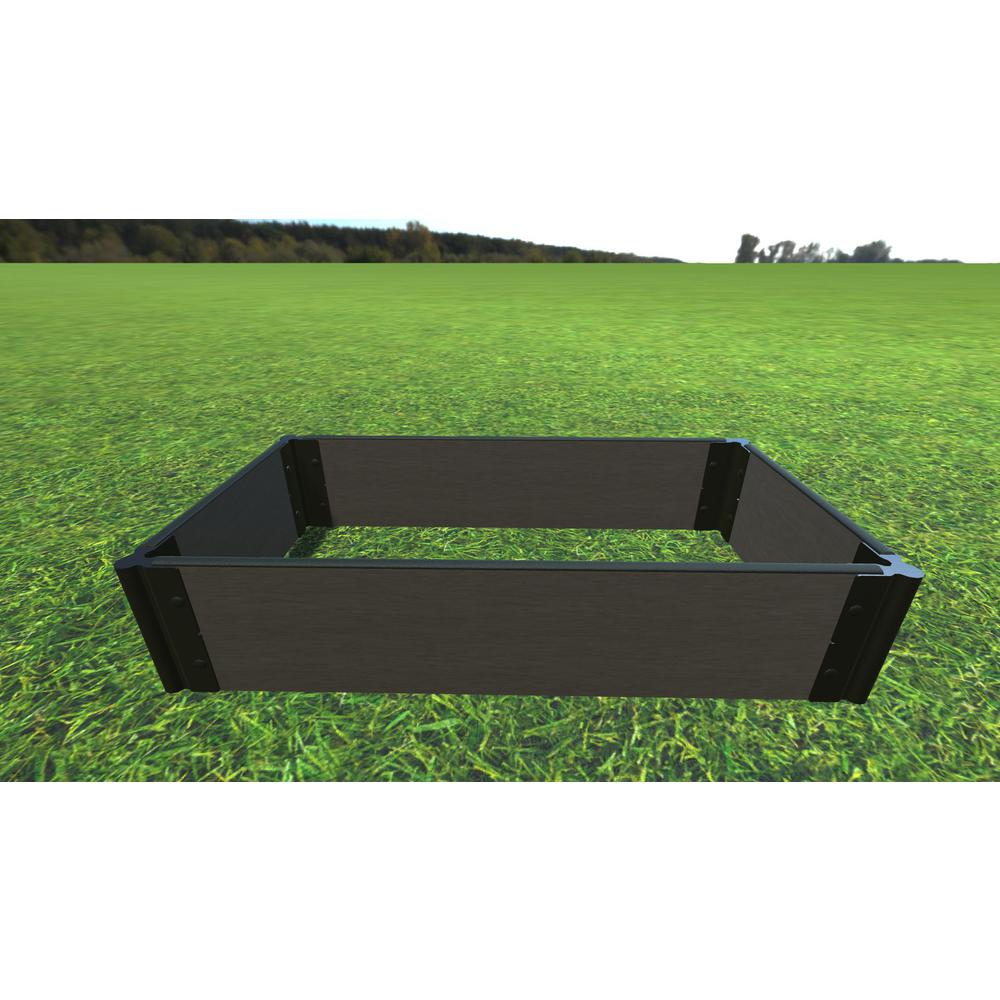 Weathered Wood 2' X 4' X 11" Raised Garden Bed - 1" Profile. Picture 2