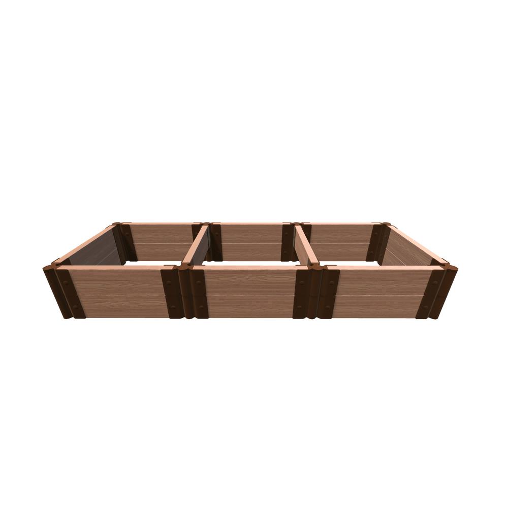 TOOL-FREE CLASSIC SIENNA 2' X 6' X 11" RAISED GARDEN BED - 2" PROFILE. Picture 1