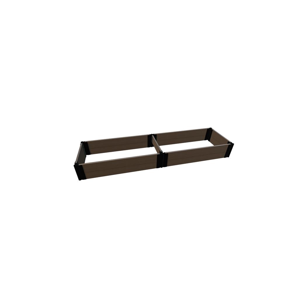 Uptown Brown 2' X 8' X 11" Raised Garden Bed - 1" Profile. Picture 1