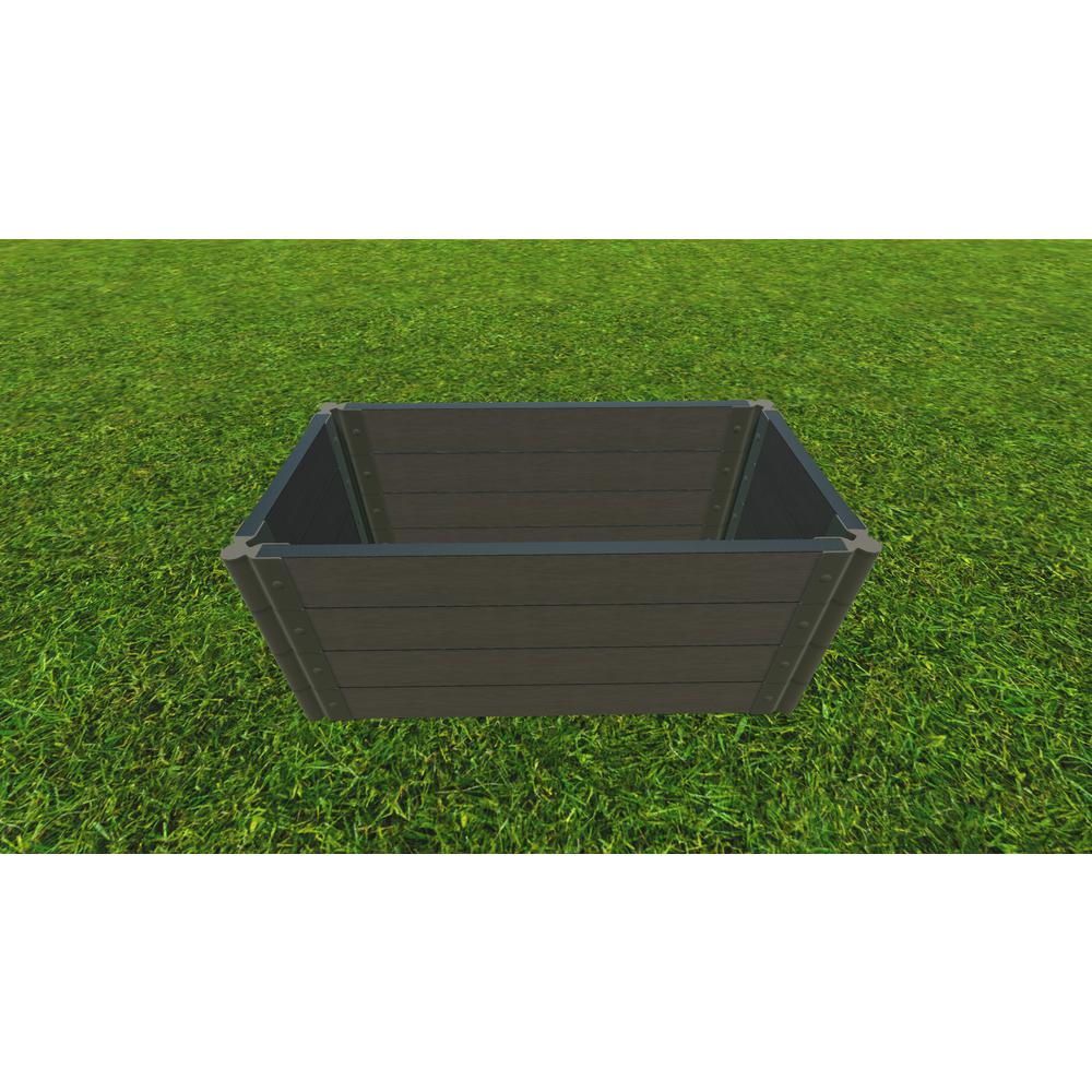 Weathered Wood 2' X 4' X 22" Raised Garden Bed - 2" Profile. Picture 2