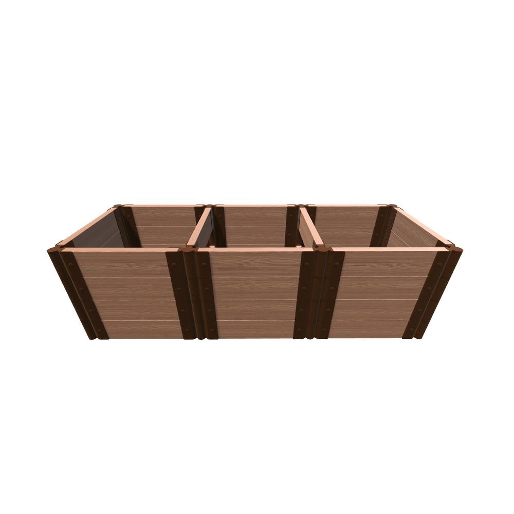 TOOL-FREE CLASSIC SIENNA 2' X 6' X 22" RAISED GARDEN BED - 2" PROFILE. Picture 1