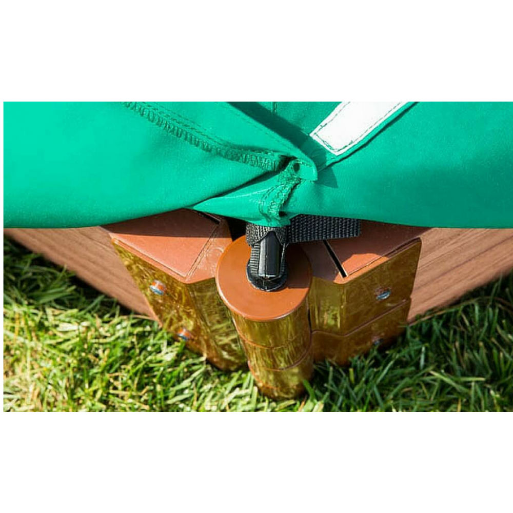 Hexagon Sandbox With Telescoping Canopy/Cover - 2" Profile. Picture 5