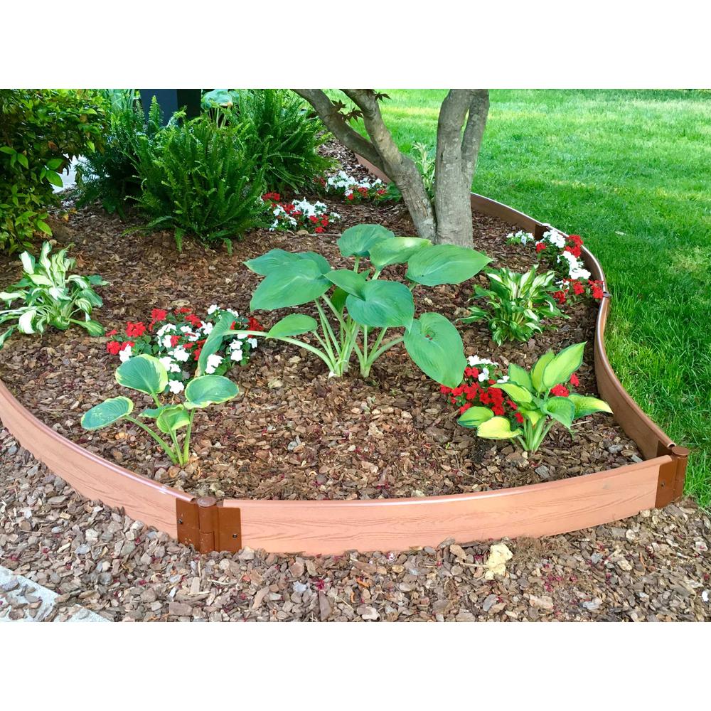 Classic Sienna Curved Landscape Edging Kit 16' - 1" Profile. Picture 6