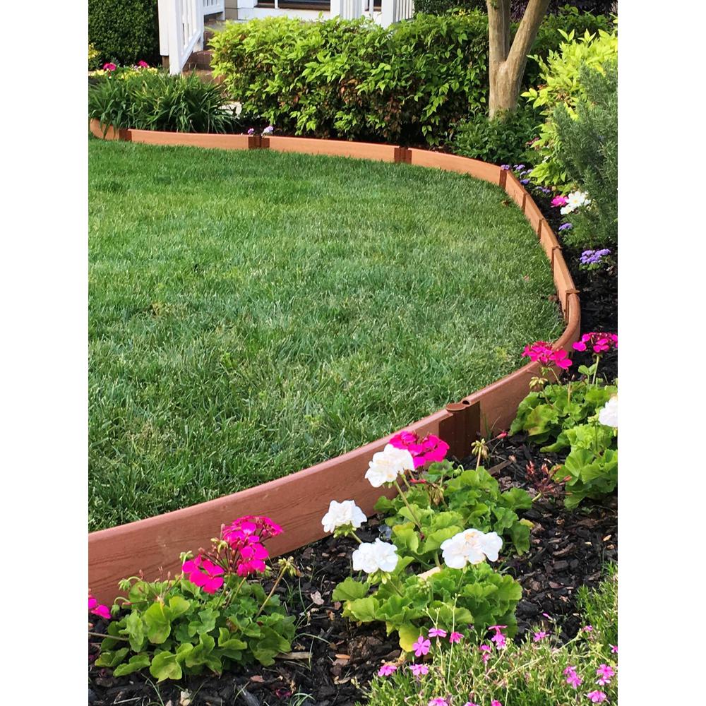 Classic Sienna Curved Landscape Edging Kit 16' - 1" Profile. Picture 8