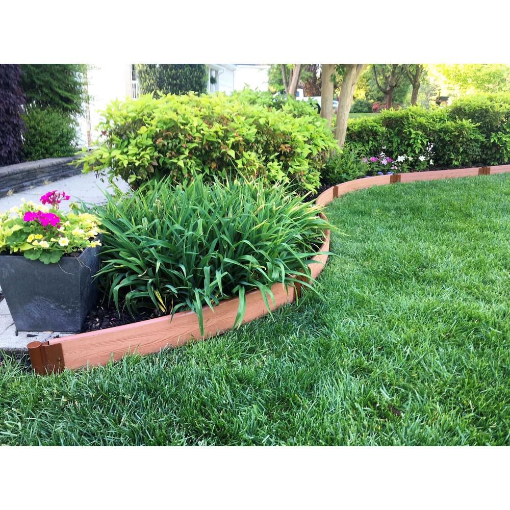 Classic Sienna Curved Landscape Edging Kit 16' - 1" Profile. Picture 11