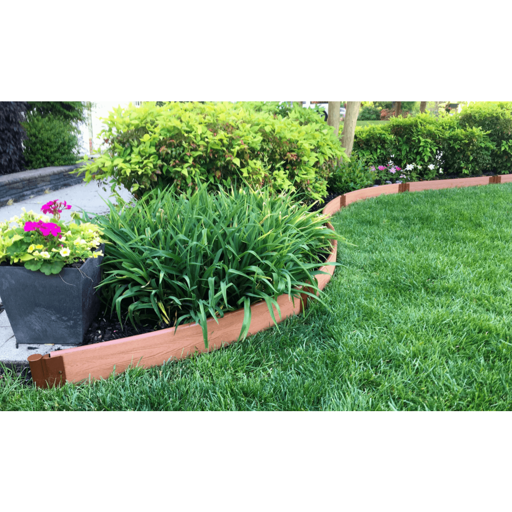 Classic Sienna Curved Landscape Edging Kit 16' - 1" Profile. Picture 9