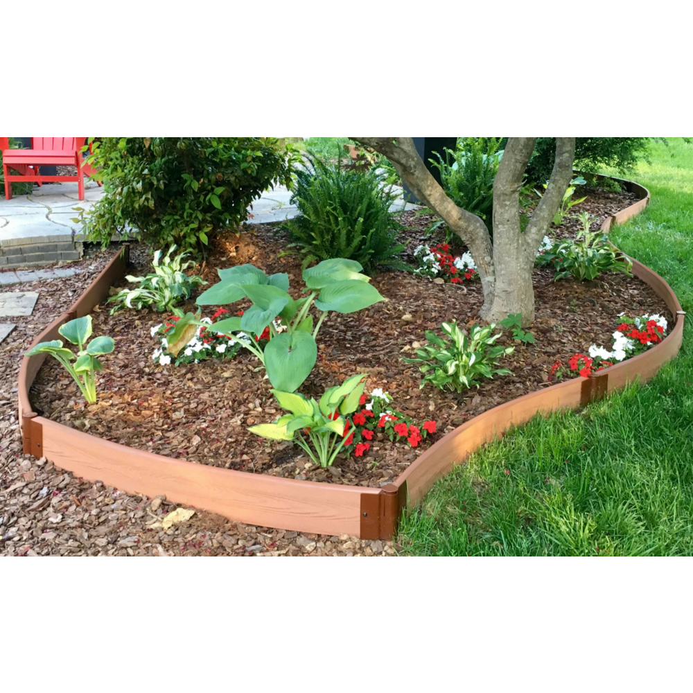 Classic Sienna Curved Landscape Edging Kit 16' - 2" Profile. Picture 5