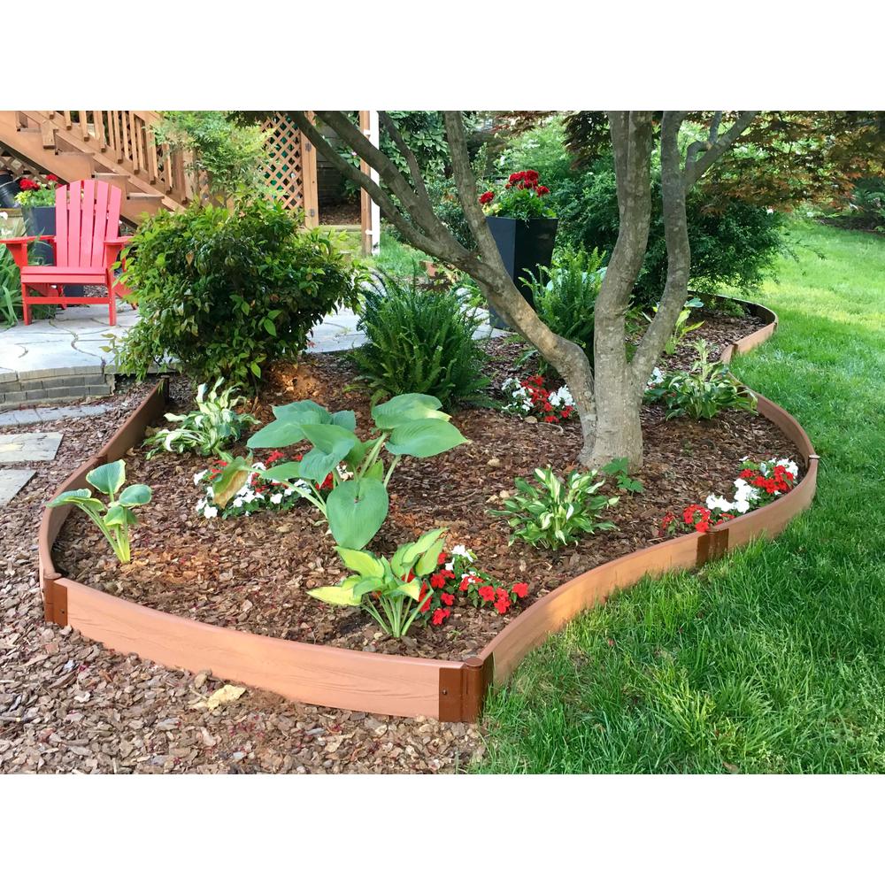 Classic Sienna Curved Landscape Edging Kit 16' - 2" Profile. Picture 4