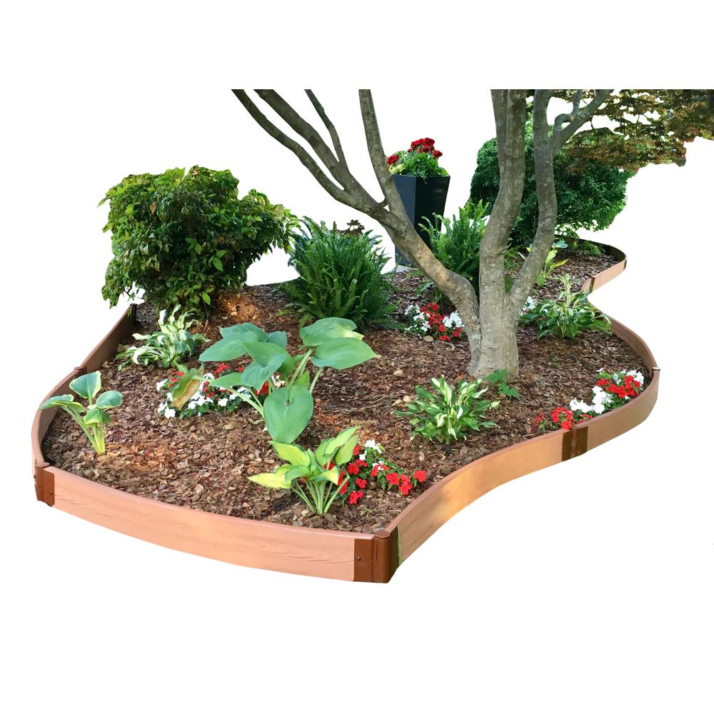 Classic Sienna Curved Landscape Edging Kit 16' - 2" Profile. Picture 2
