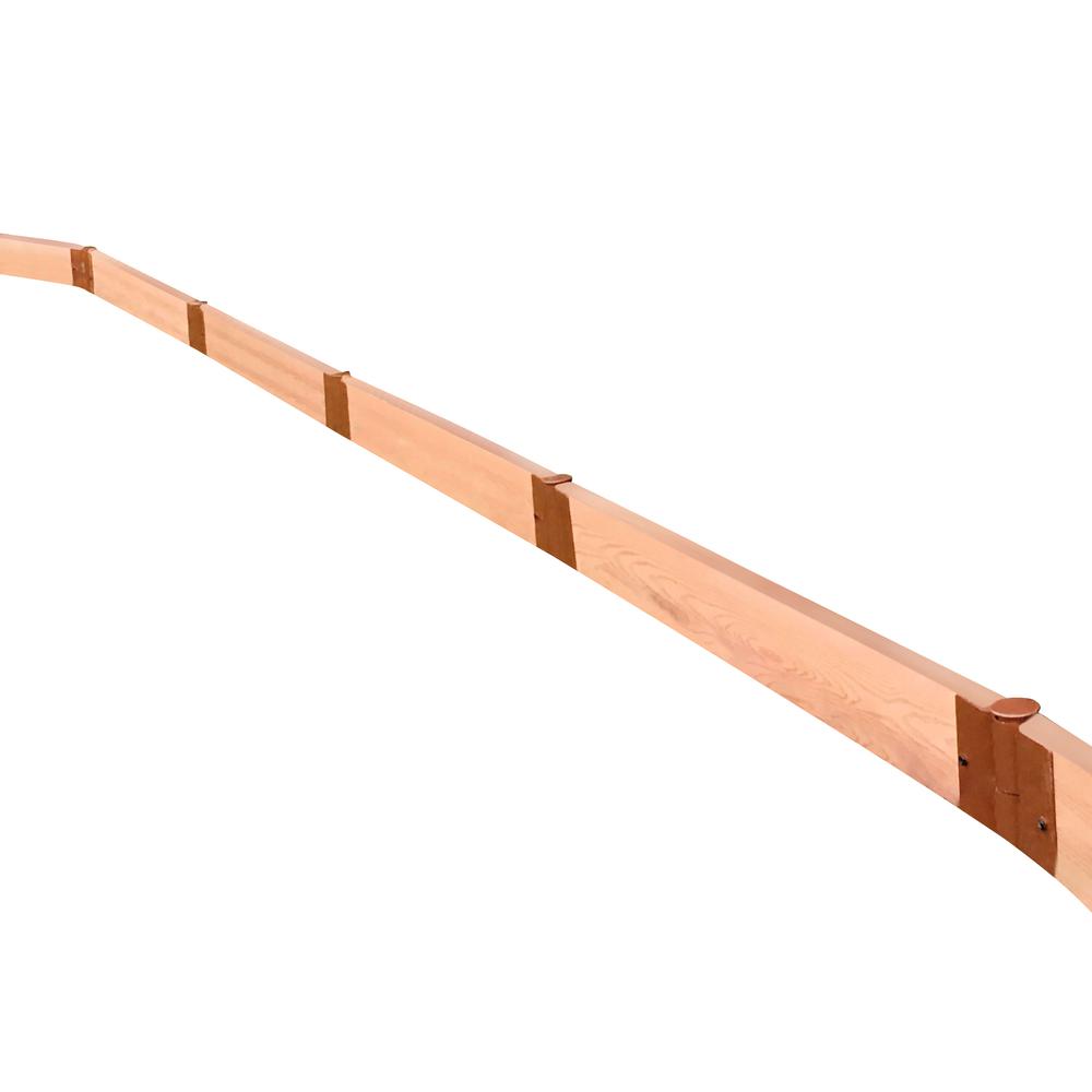 Classic Sienna Straight Landscape Edging Kit 16' - 2" Profile. Picture 1