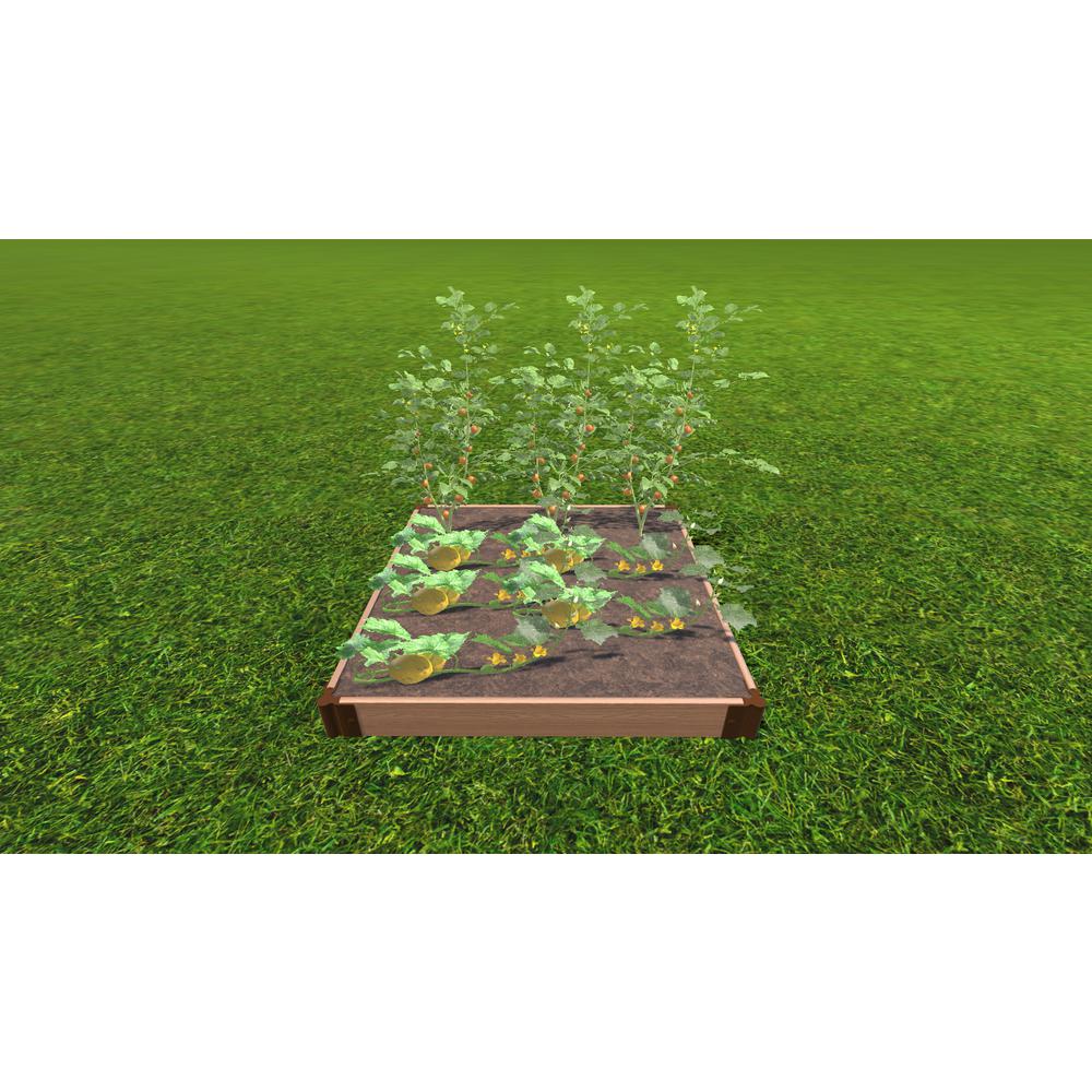 Classic Sienna Raised Garden Bed 4' X 4' X 5.5” – 1” Profile. Picture 11
