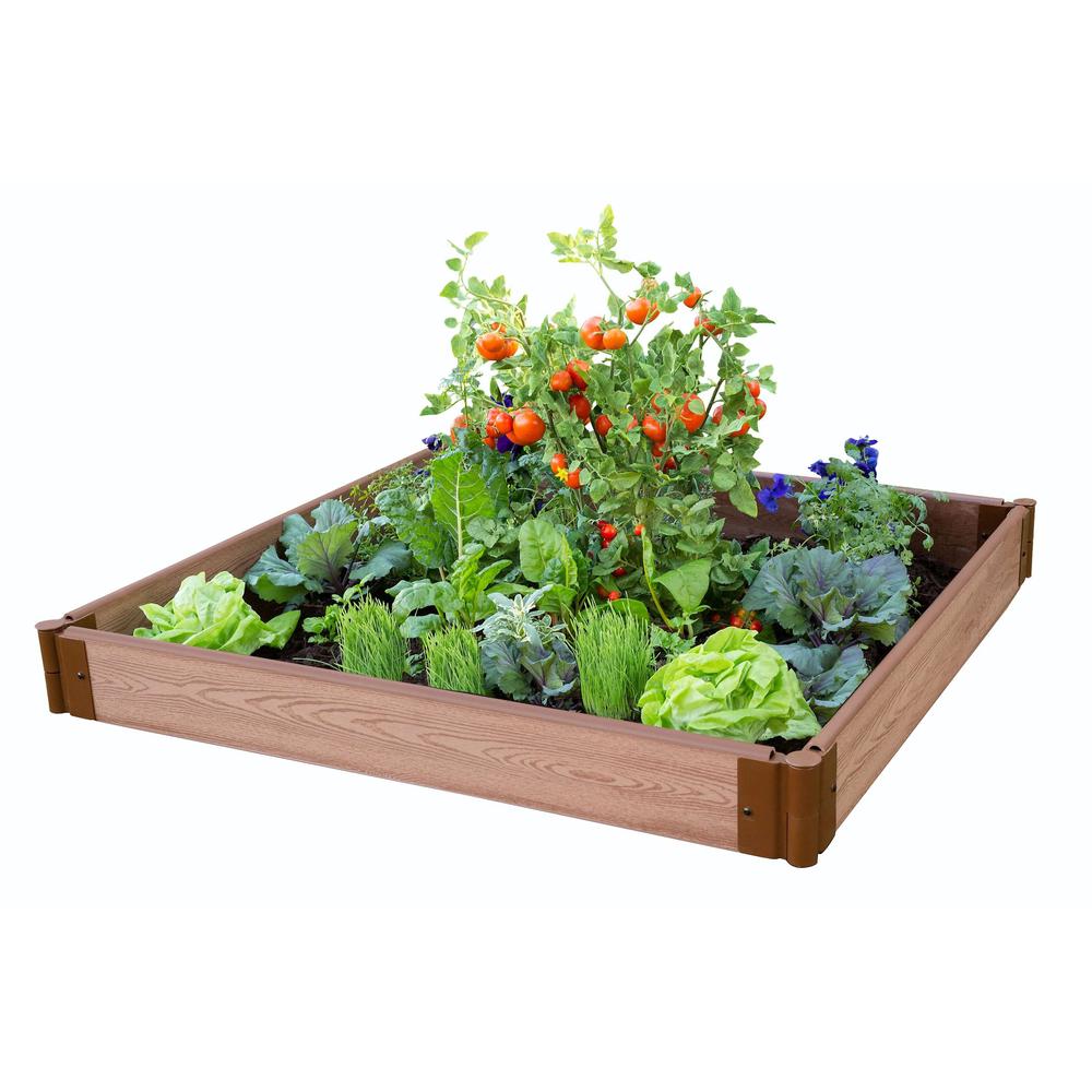 Classic Sienna Raised Garden Bed 4' X 4' X 5.5” – 1” Profile. Picture 10