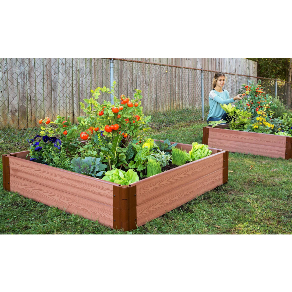 Classic Sienna Raised Garden Bed 4' X 4' X 11” – 1” Profile. Picture 5
