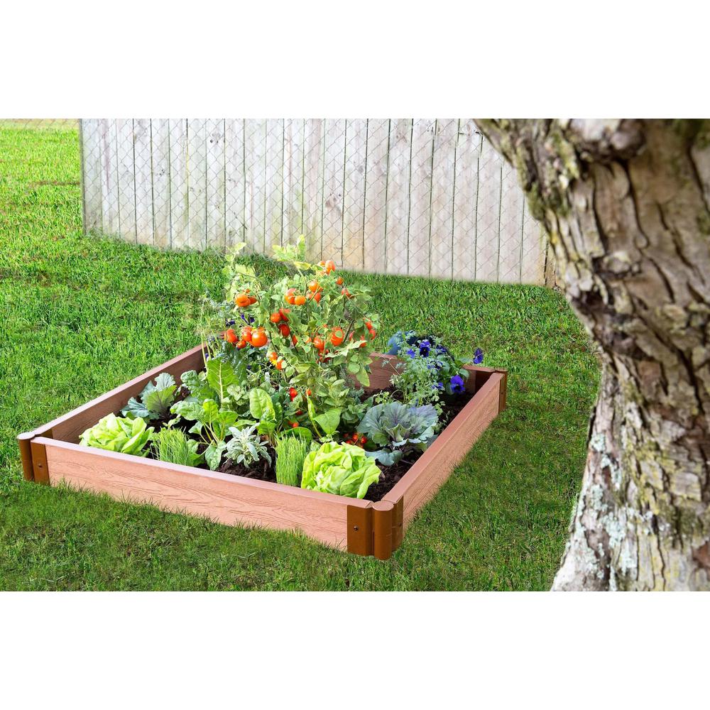 Classic Sienna Raised Garden Bed 4' X 4' X 5.5” – 2” Profile. Picture 2