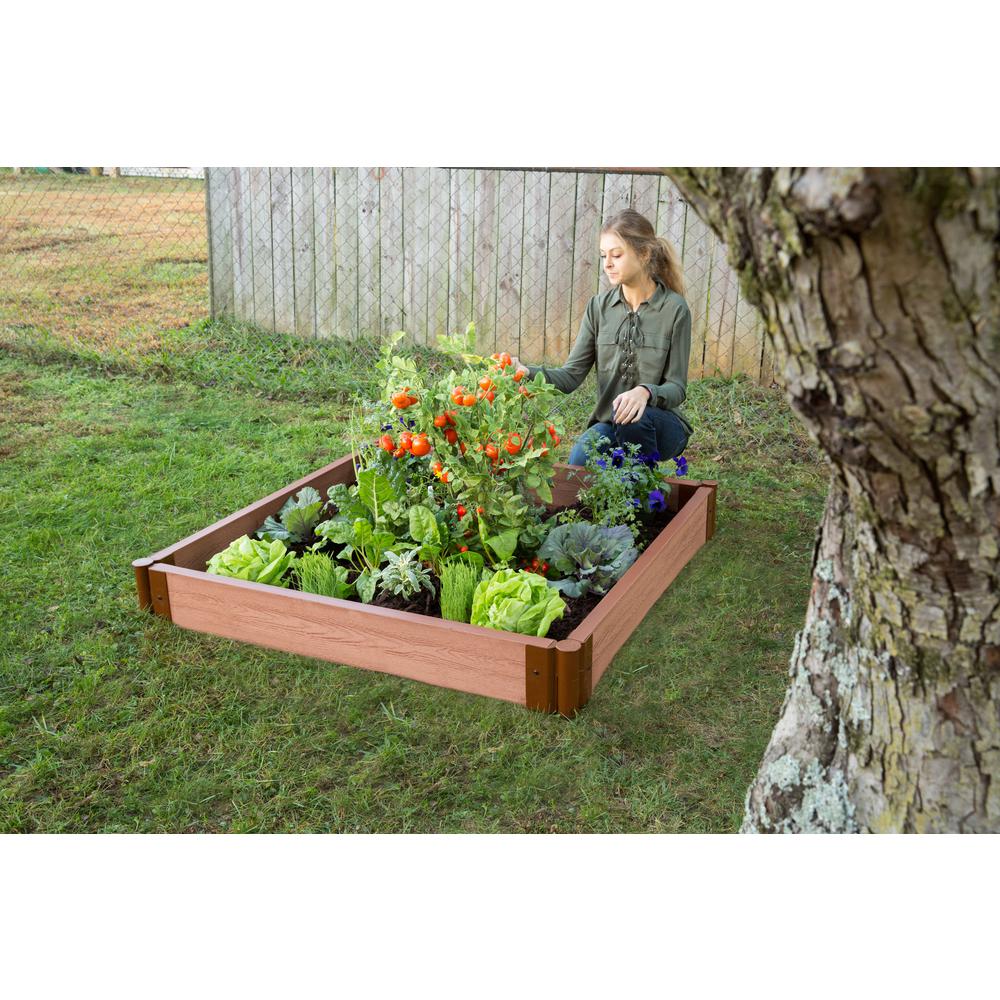 Classic Sienna Raised Garden Bed 4' X 4' X 5.5” – 2” Profile. Picture 8