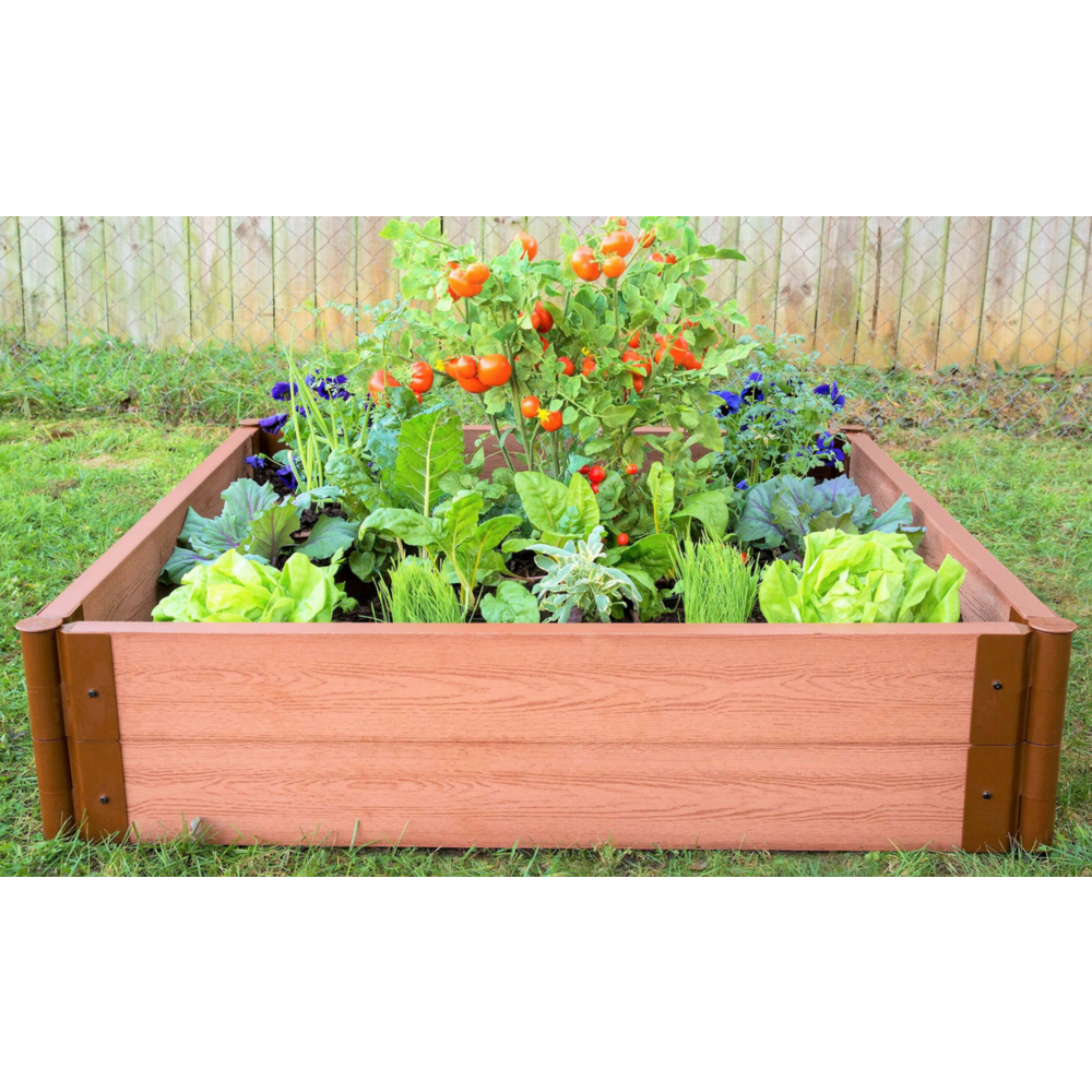 Classic Sienna Raised Garden Bed 4' X 4' X 11” – 2” Profile. Picture 3