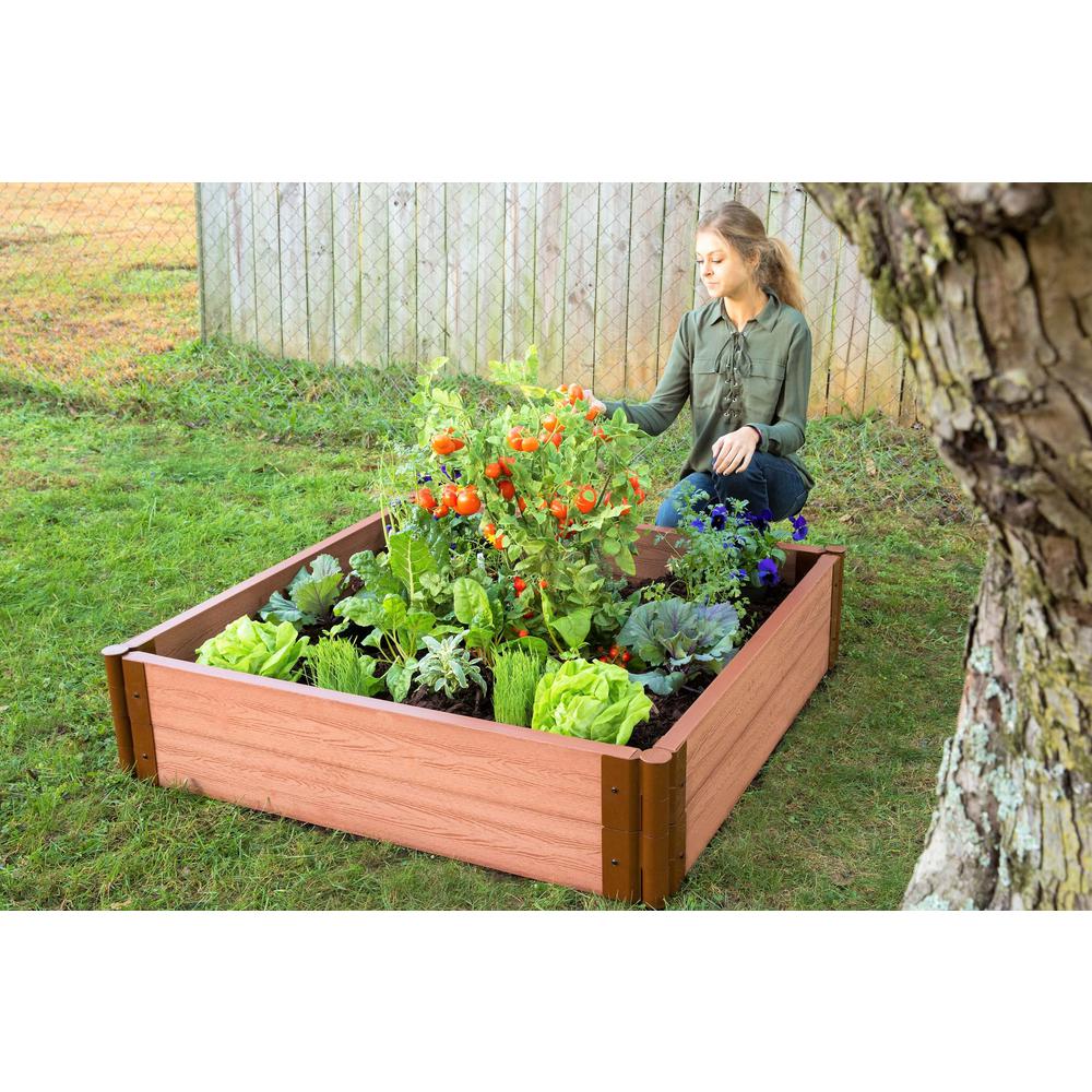 Classic Sienna Raised Garden Bed 4' X 4' X 11” – 2” Profile. Picture 4