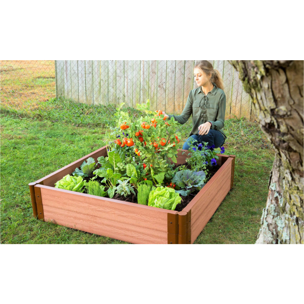 Classic Sienna Raised Garden Bed 4' X 4' X 11” – 2” Profile. Picture 5