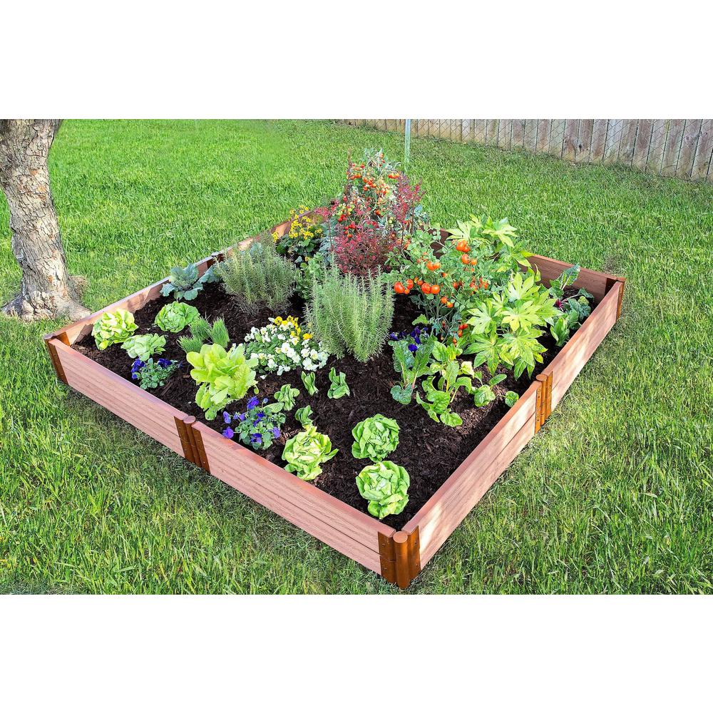 Classic Sienna Raised Garden Bed  8' X 8' X 11" - 2" Profile. Picture 2