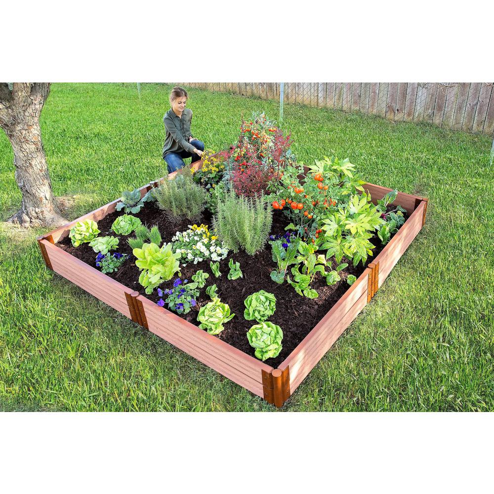 Classic Sienna Raised Garden Bed  8' X 8' X 11" - 2" Profile. Picture 3