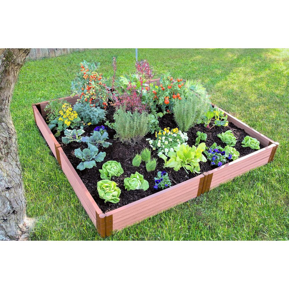 Classic Sienna Raised Garden Bed  8' X 8' X 11" - 2" Profile. Picture 4