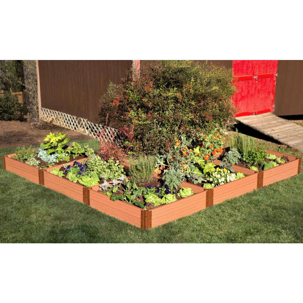 Classic Sienna Raised Garden Bed ‘L’ Shaped 12' X 12' X 11” – 1” Profile. Picture 4