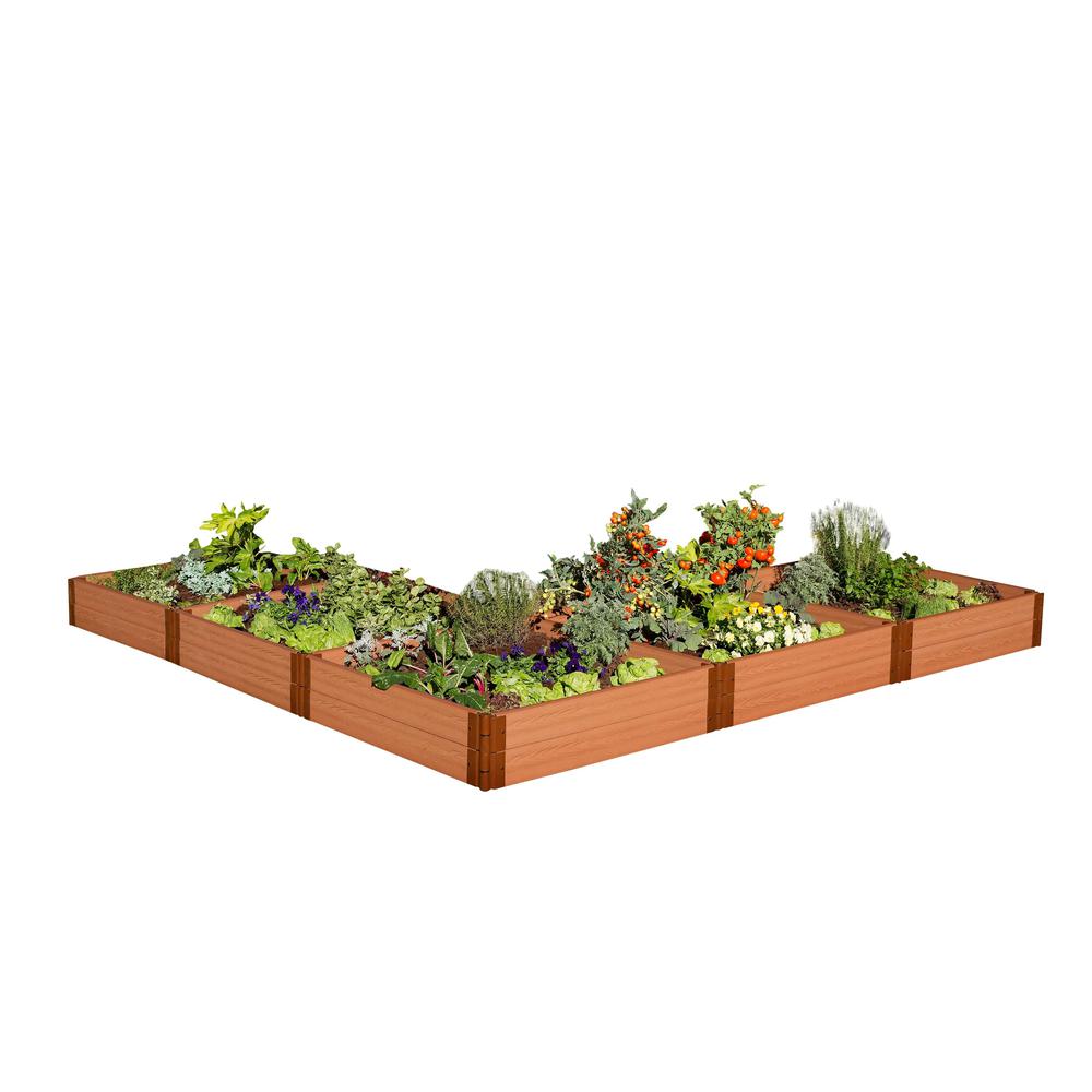Classic Sienna Raised Garden Bed ‘L’ Shaped 12' X 12' X 11” – 1” Profile. Picture 10