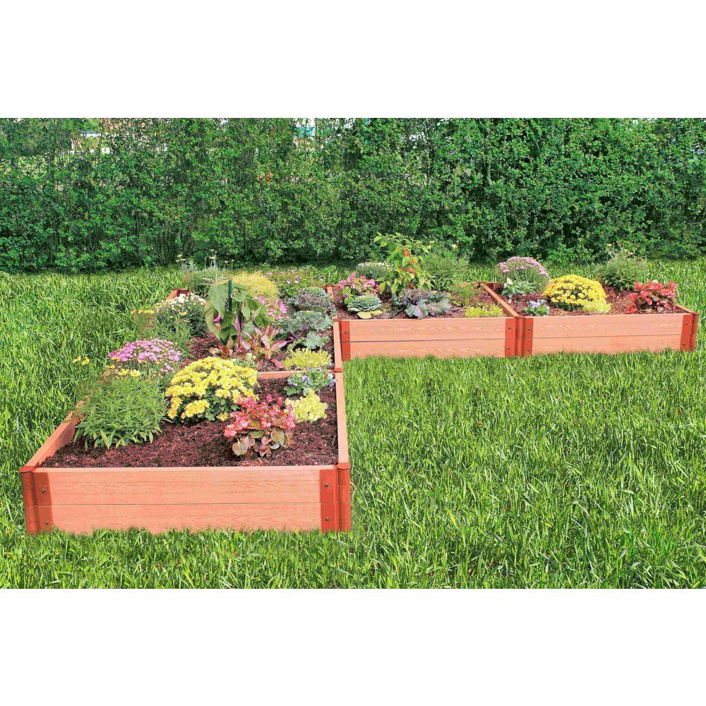 Classic Sienna Raised Garden Bed ‘L’ Shaped 12' X 12' X 11” – 2” Profile. Picture 3