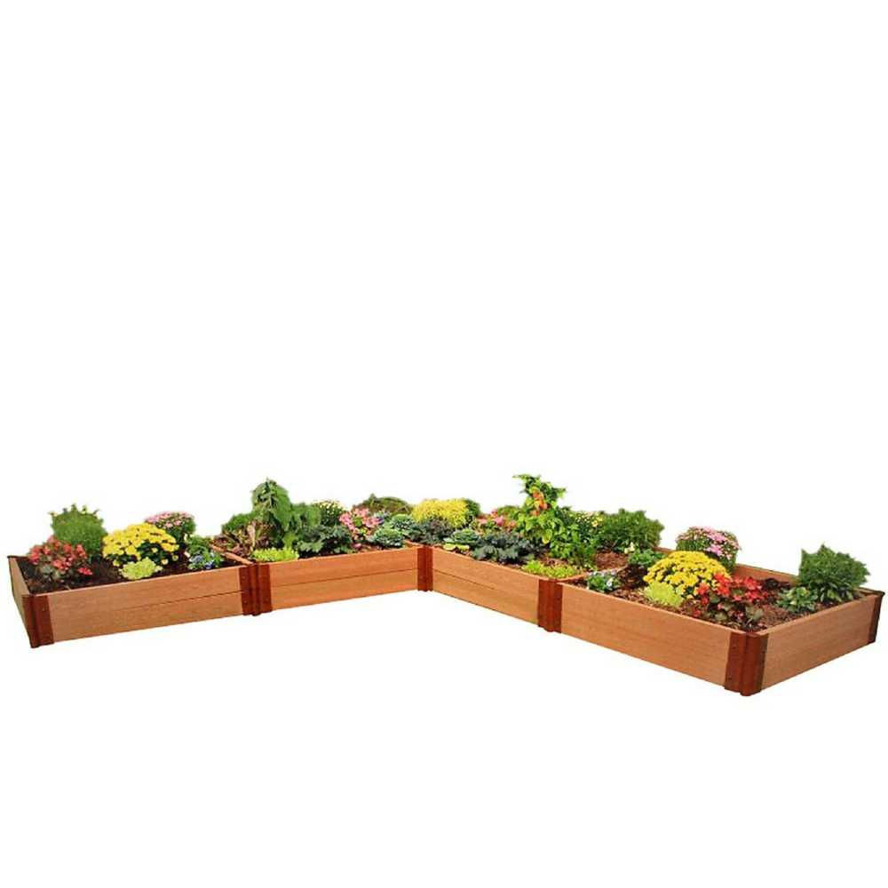 Classic Sienna Raised Garden Bed ‘L’ Shaped 12' X 12' X 11” – 2” Profile. Picture 9