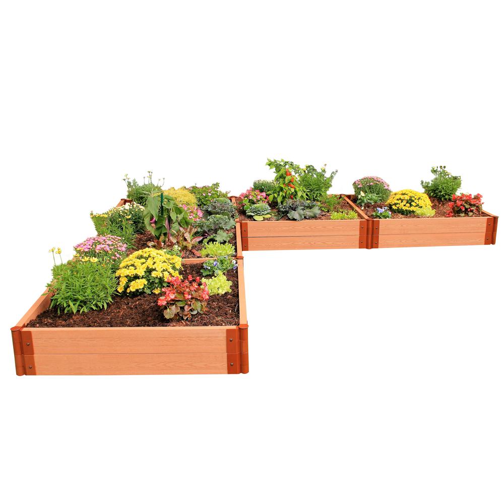 Classic Sienna Raised Garden Bed ‘L’ Shaped 12' X 12' X 11” – 2” Profile. Picture 10