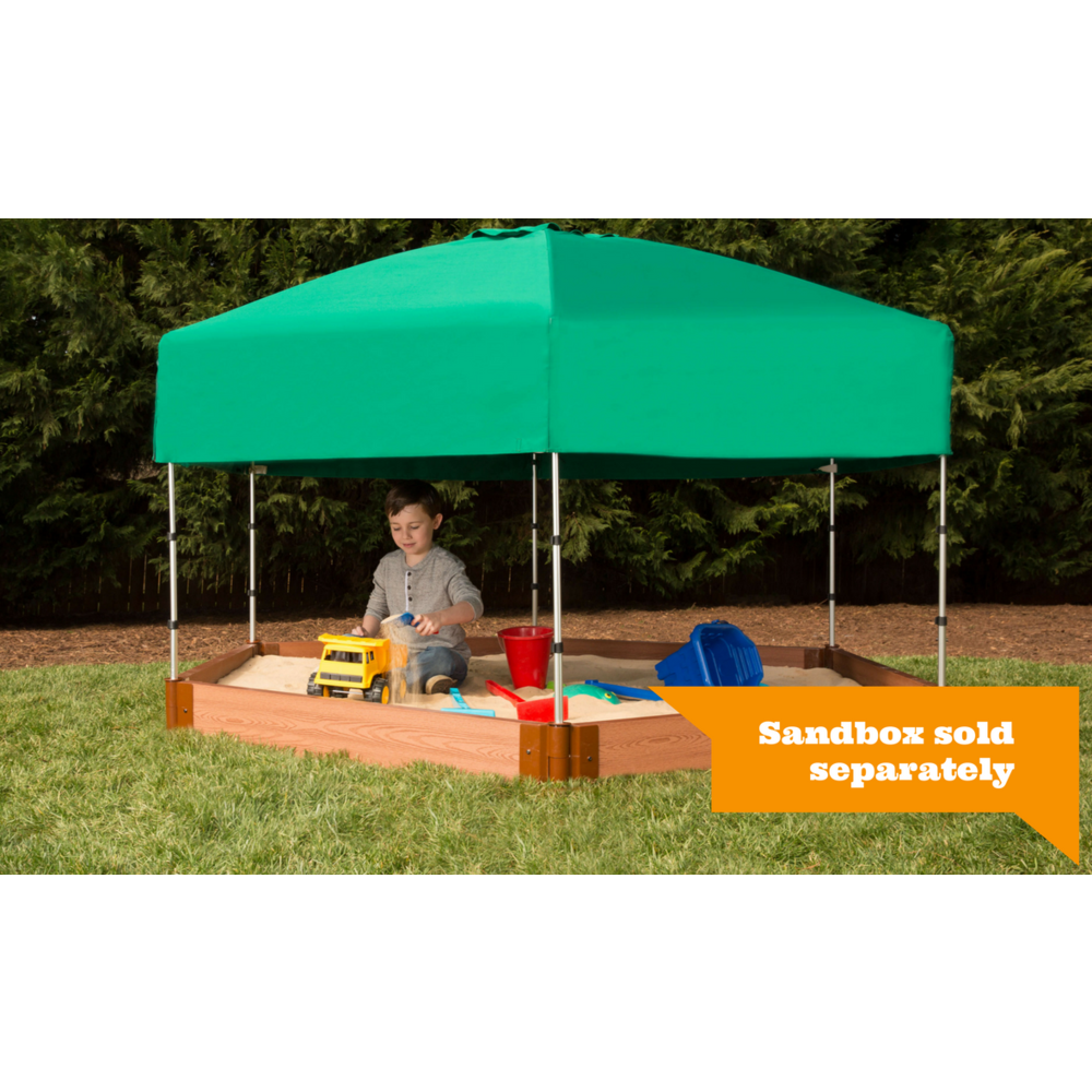 84In. X 96In. X 37In. Telescoping Hexagon Sandbox Canopy/Cover. Picture 5