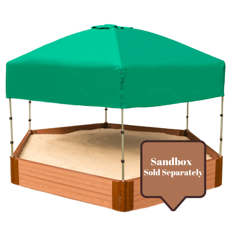 84In. X 96In. X 37In. Telescoping Hexagon Sandbox Canopy/Cover. Picture 3