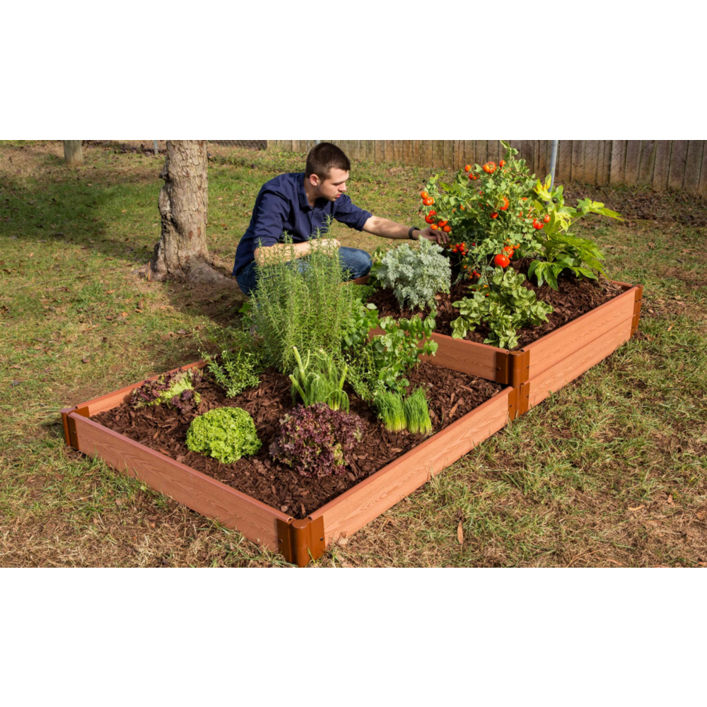 Classic Sienna Raised Garden Bed Terraced 4’ X 8’ X 11” – 1” Profile. Picture 4