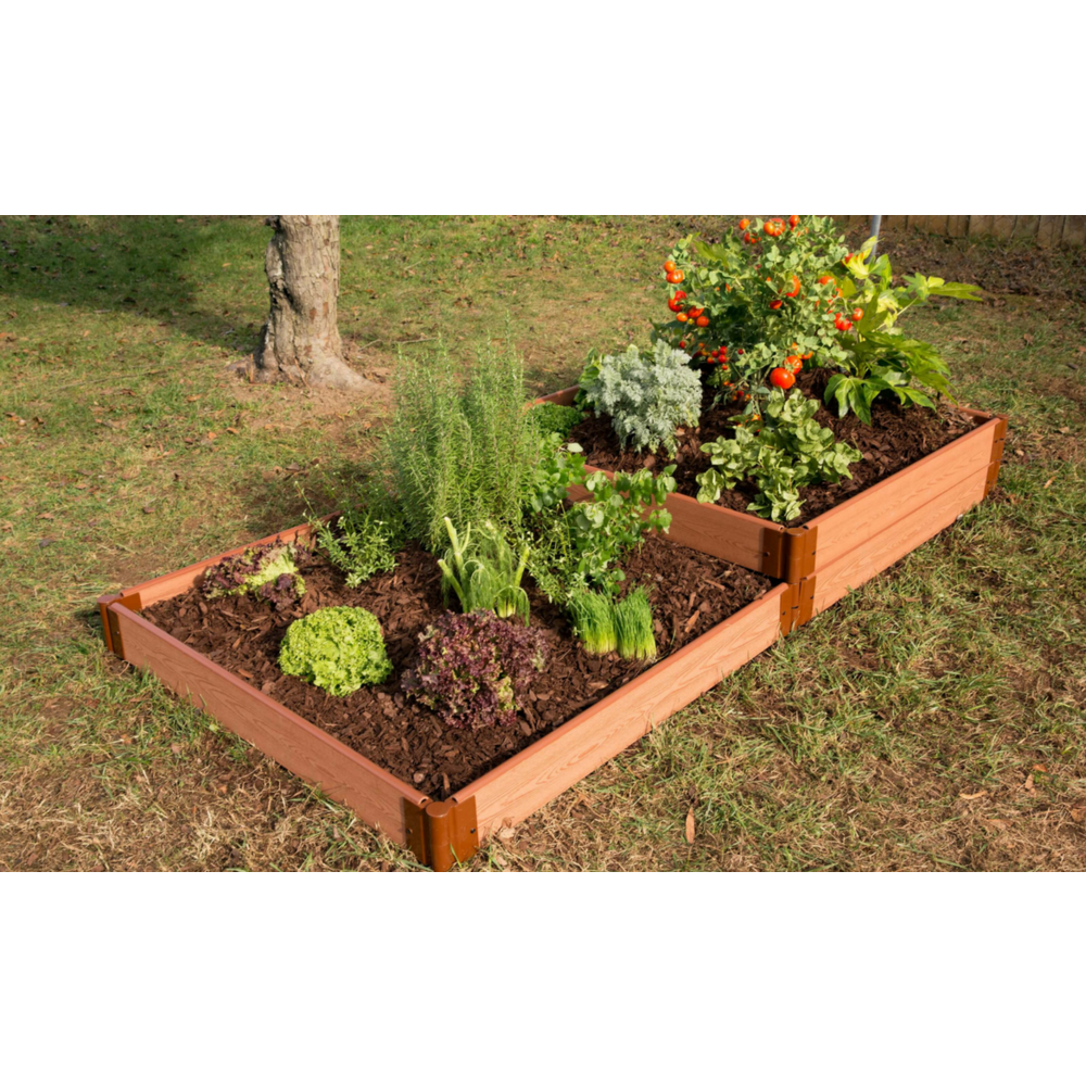 Classic Sienna Raised Garden Bed Terraced 4’ X 8’ X 11” – 1” Profile. Picture 5